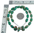 Native American Navajo Turquoise Bead Sterling Silver Necklace JX124537